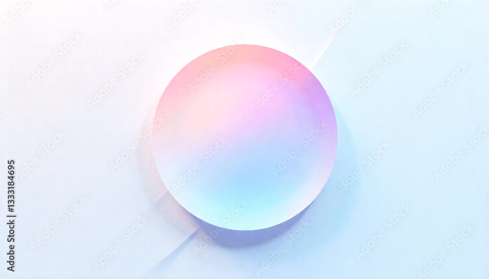A modern, minimalist circle with a gradient of pastel colors, creating an elegant and ethereal design. A modern, minimalist circle with a gradient of pastel colors, creating an elegant and ethereal design.