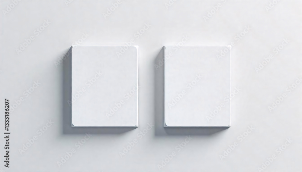 Two white, minimalist, sleek devices on a clean background, showcasing modern technology and wireless connectivity. Two white, minimalist, sleek devices on a clean background, showcasing modern technology and wireless connectivity.