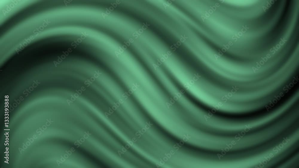 A smooth, abstract design featuring flowing green waves that create a calming visual effect. A smooth, abstract design featuring flowing green waves that create a calming visual effect.