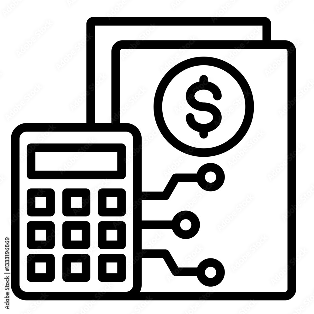 Smart Budgeting Tools Icon Element For Design Smart Budgeting Tools Icon Element For Design
