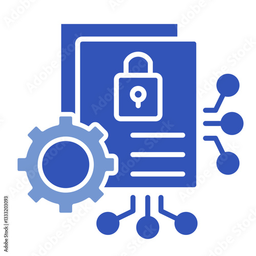 Smart Contract Management  Icon Element For Design	