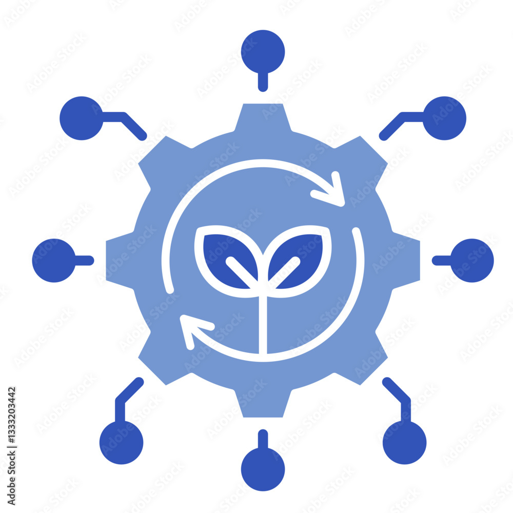 Sustainable Business Tech Icon Element For Design Sustainable Business Tech Icon Element For Design
