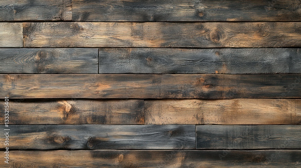 Naklejka premium Textured wood planks