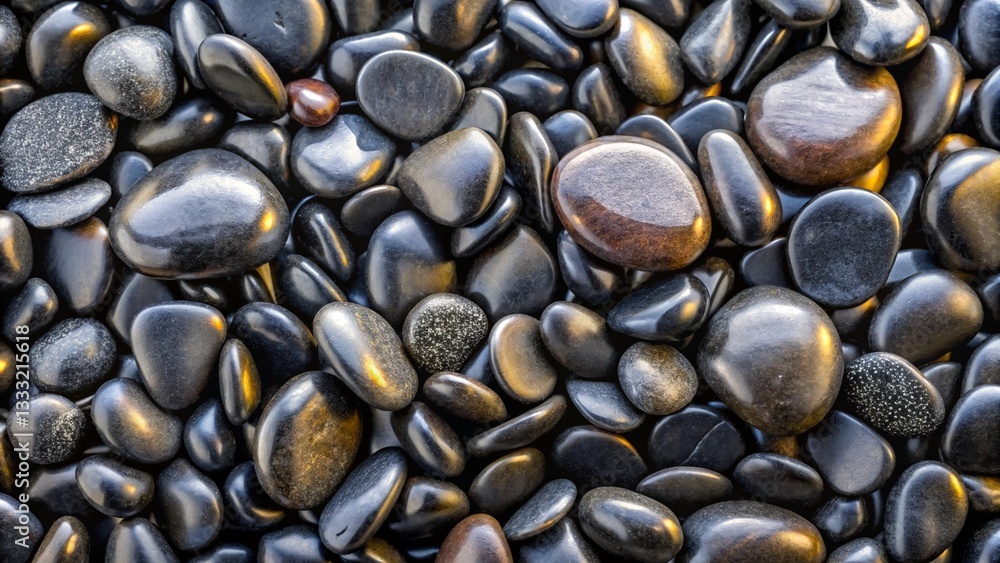 black pebbles stone texture background black pebbles stone texture background