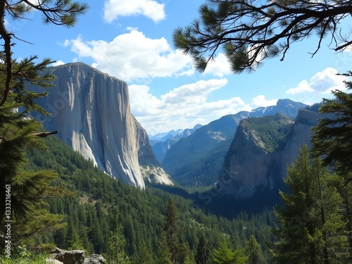 an image of a view of a mountain with a valley in the background, there is a view of a mountain with a valley in the background photo