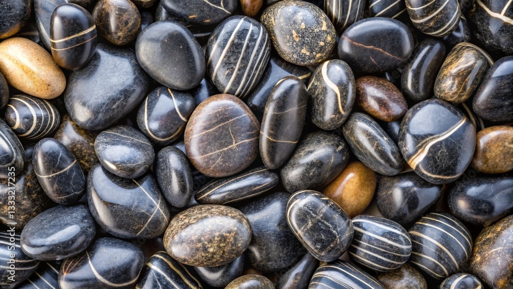 black pebbles stone texture background black pebbles stone texture background