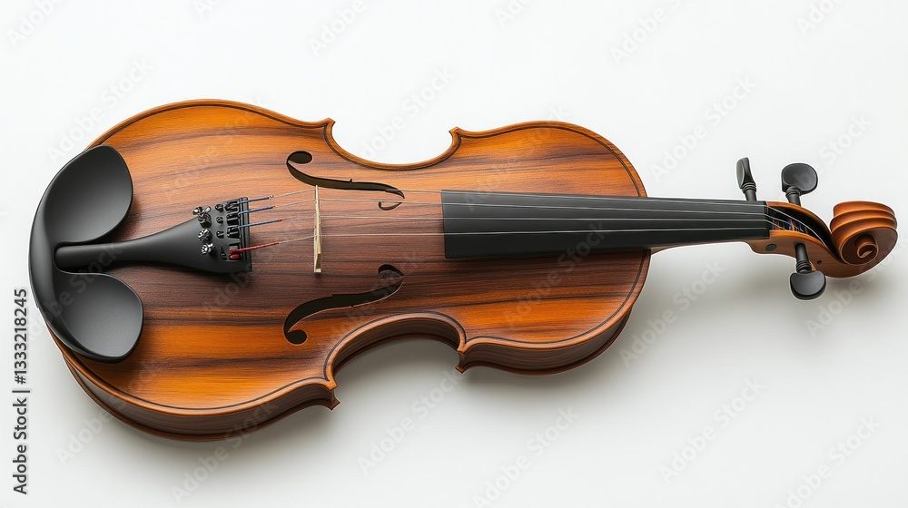 Fototapeta premium Violin on white background, studio shot