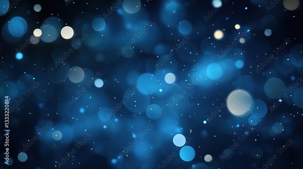 Soft Dark Blue Gradient Background with Bokeh Lights Effect Soft Dark Blue Gradient Background with Bokeh Lights Effect