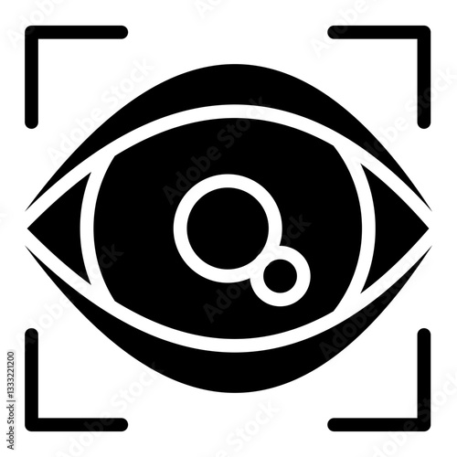 Target Attention Glyph Icon