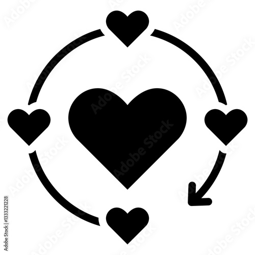Interest Glyph Icon