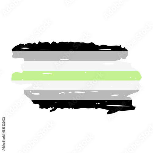 Obraz na płótnie Grunge Agender Pride Flag. Symbol of LGBT community. Flag sexual identity. Vector template for banners, signs, logo design, etc. w salonie
