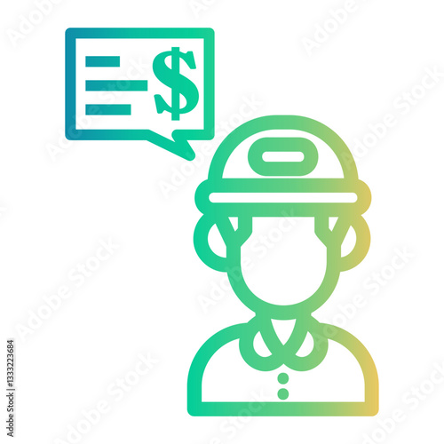 trader Line Gradient Icon