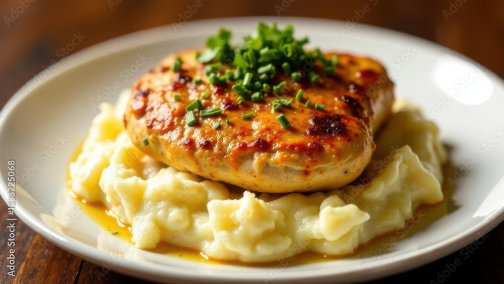 chicken with mashed potatoes chicken with mashed potatoes