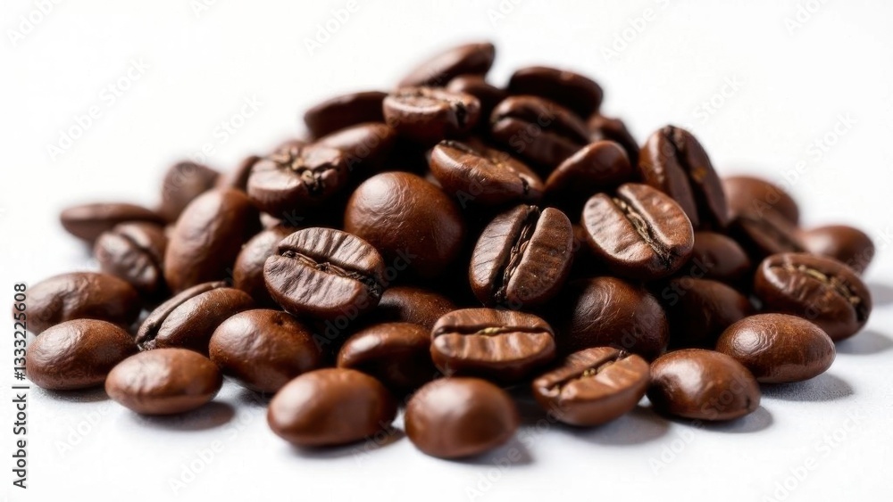 pile of coffee beans isolated pile of coffee beans isolated