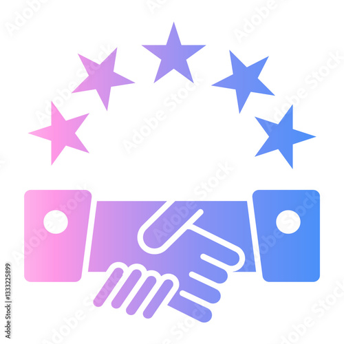 handshake Gradient icon