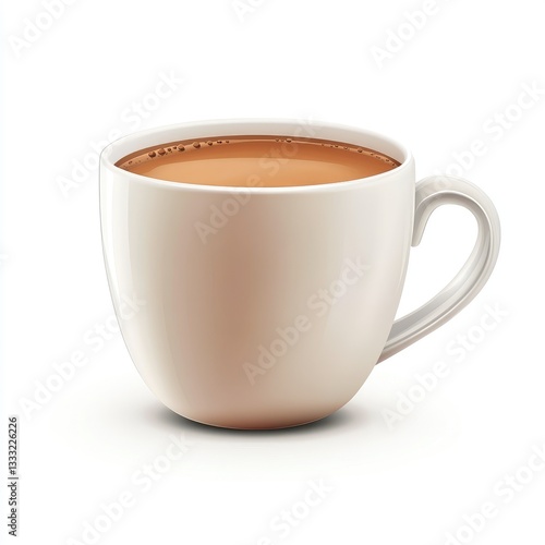 Wallpaper Mural Latte Art Creamy Coffee in White Cup Torontodigital.ca