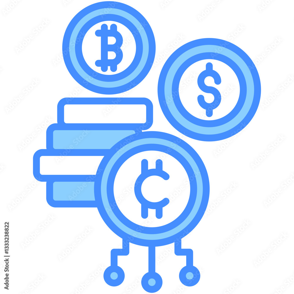 Cryptocurrency Icon Cryptocurrency Icon