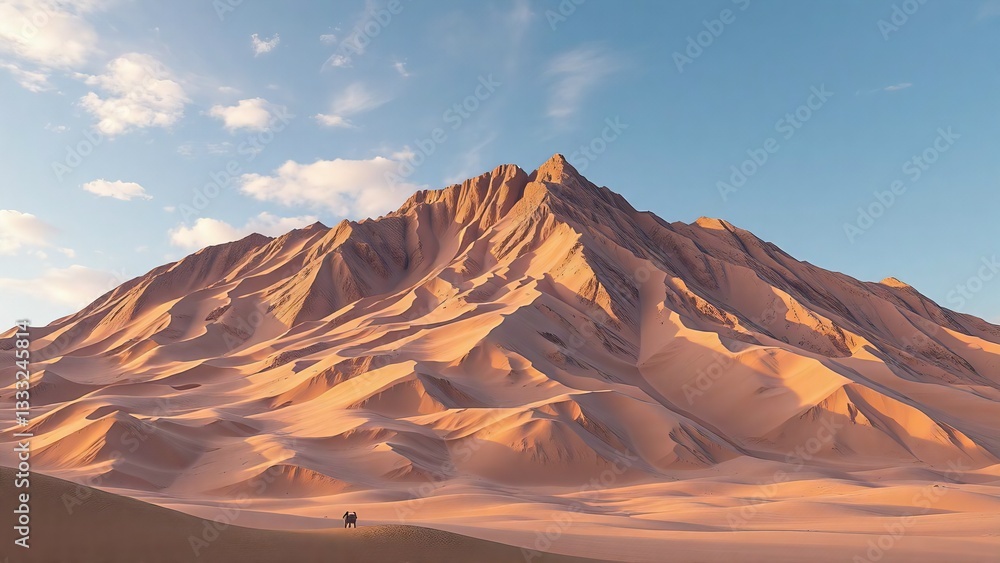 Naklejka premium sunset in the desert