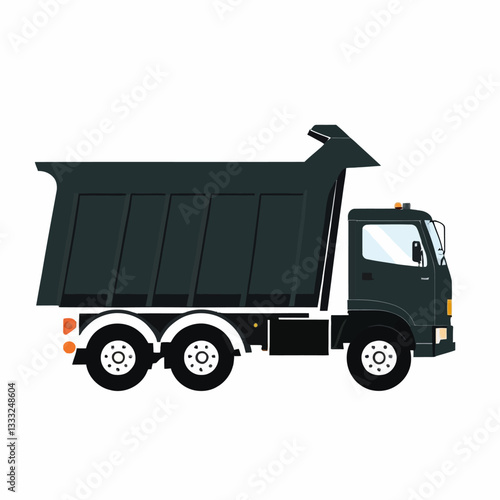 dump truck lorry Vector Illustration