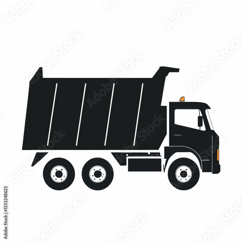 dump truck lorry Vector Illustration
