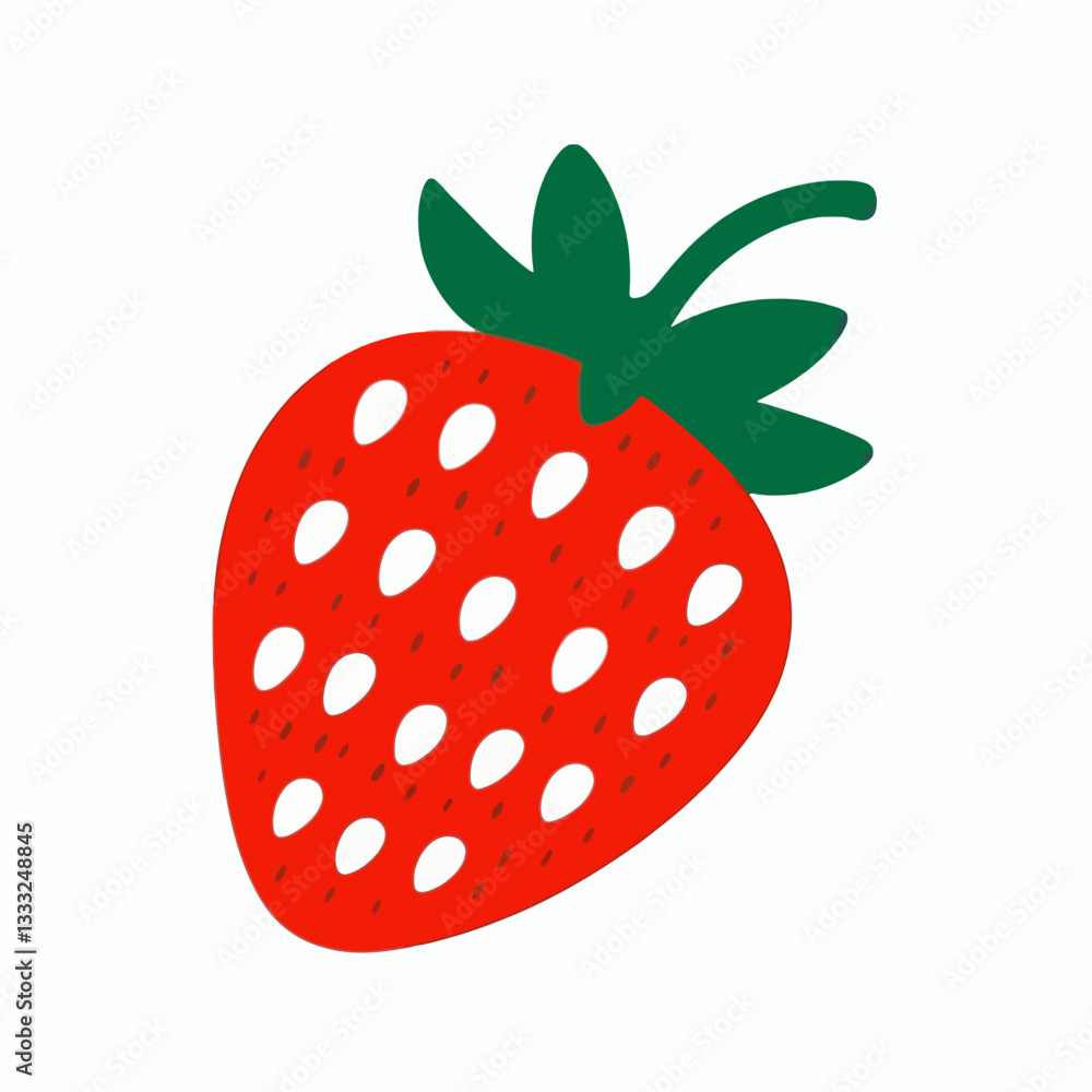 Strawberry vector design on a white background Strawberry vector design on a white background
