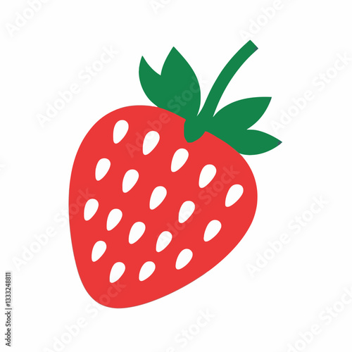 Strawberry vector design on a white background