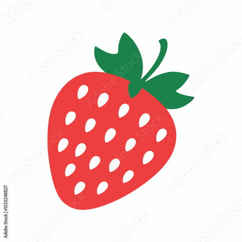 Strawberry vector design on a white background