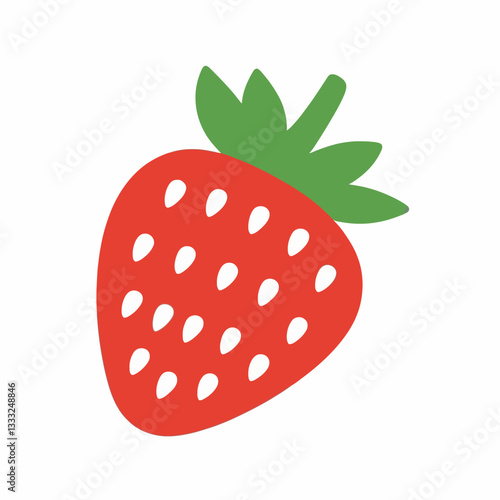 Strawberry vector design on a white background