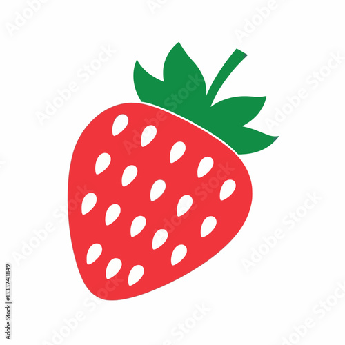 Strawberry vector design on a white background