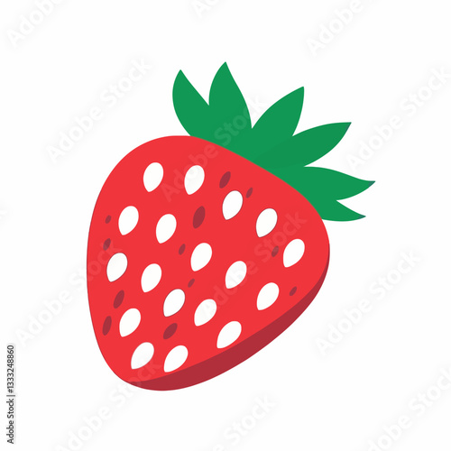 Strawberry vector design on a white background