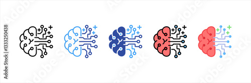 Reinforcement Learning Multi Style Icon Set