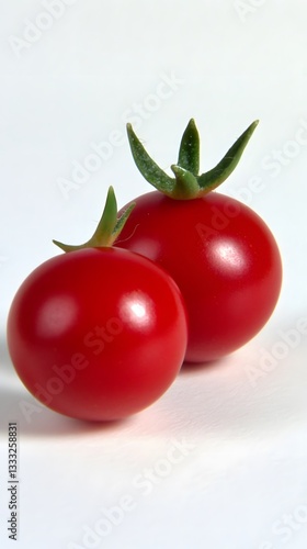 Wallpaper Mural Two Ripe Red Cherry Tomatoes Close Up Torontodigital.ca