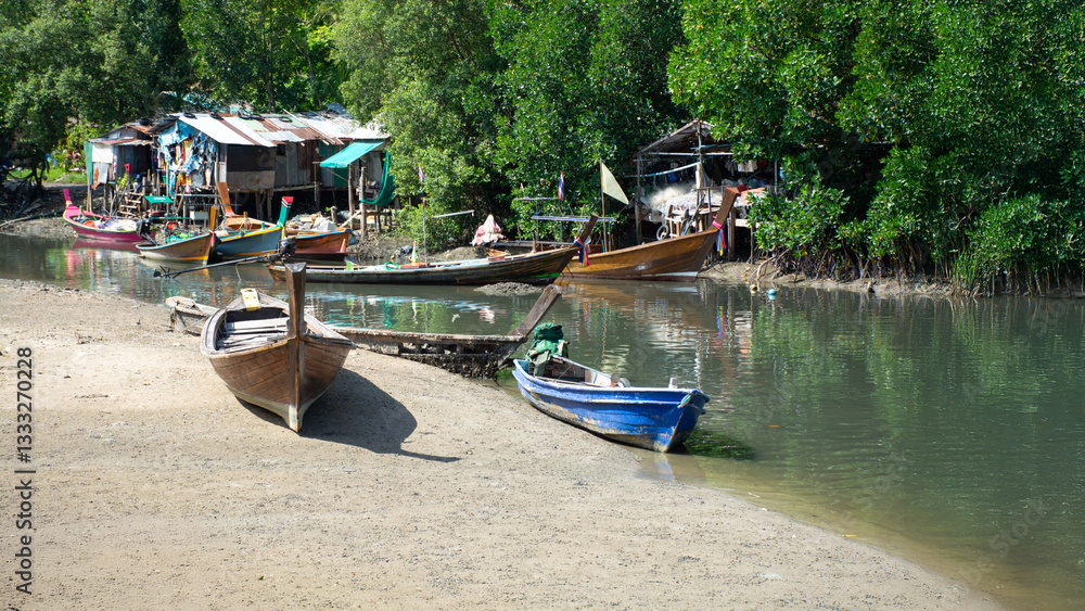 Thai Fishing Village: Life on the Riverbank