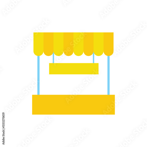 Logo lemonade booth unique design with blank background