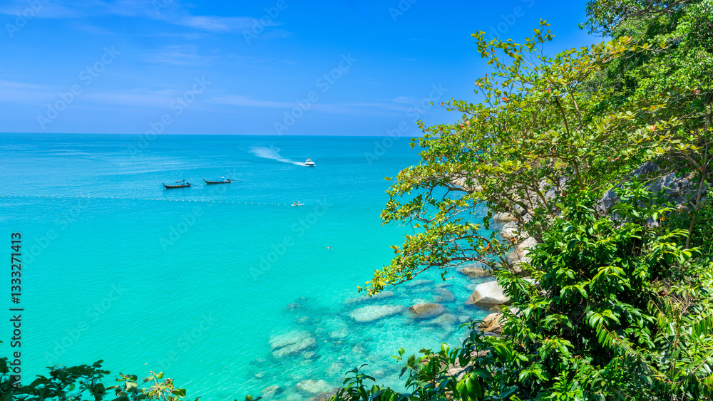Freedom Beach Thailand, White Sand and Turquoise Sea
