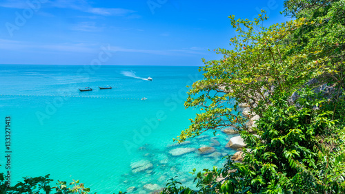 Freedom Beach Thailand, White Sand and Turquoise Sea