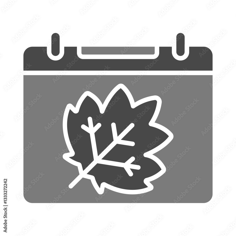 Autumn Calendar Icon Autumn Calendar Icon