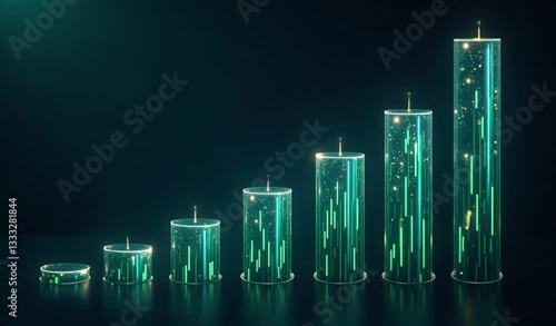 green energy bar chart