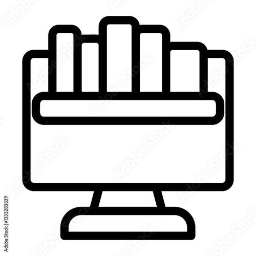 online library Line Icon