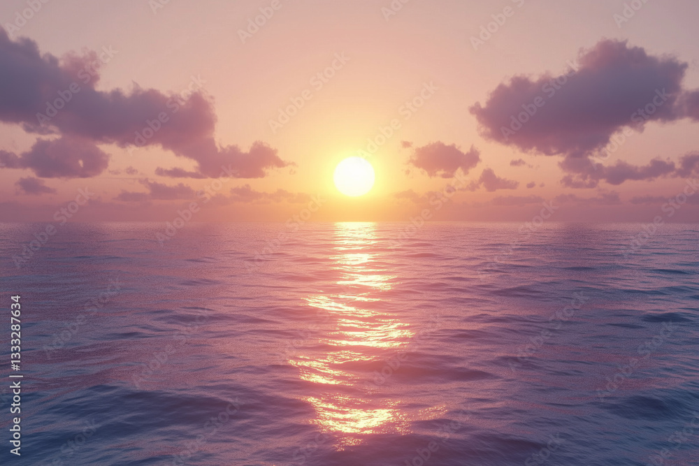 Sunset over the sea Sunset over the sea