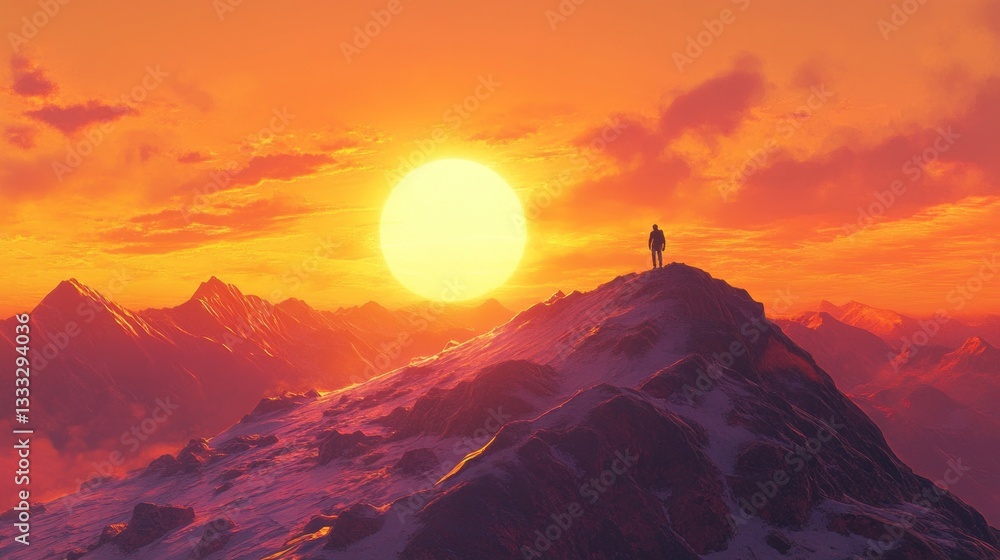 Generic Hiking Mountain Overview Adventurous Panoramic Generic Hiking Mountain Overview Adventurous Panoramic