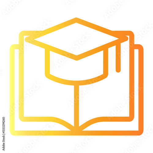 graduation Line Gradient Icon