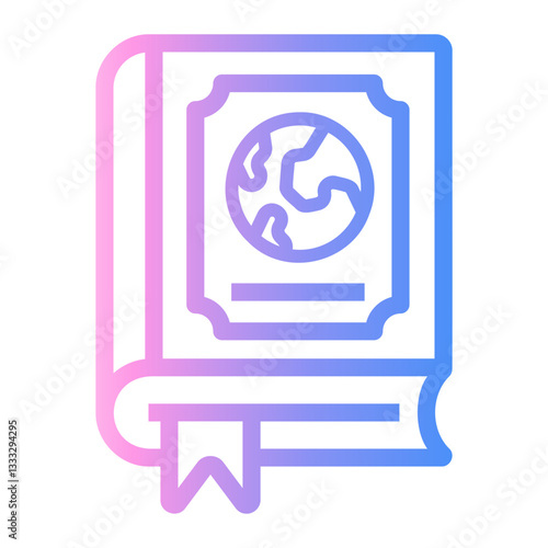 languages Line Gradient Icon