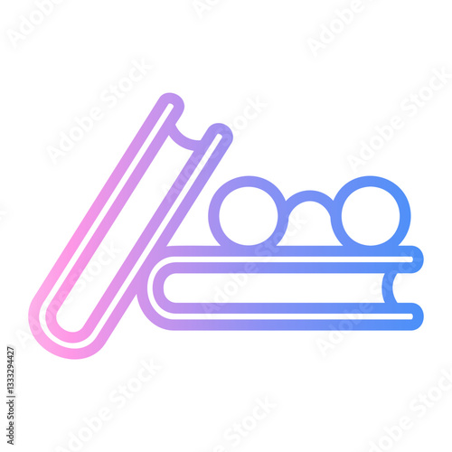 book Line Gradient Icon