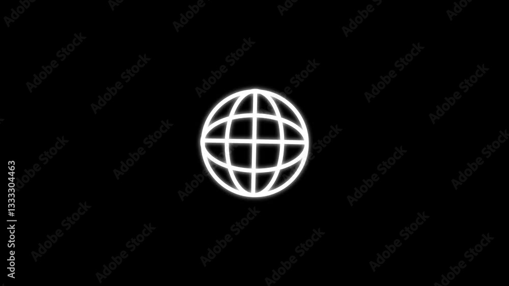 Globe earth icon .Globe Web Symbol Icon, Grid , Website icon. Web icon. black background. Globe earth icon .Globe Web Symbol Icon, Grid , Website icon. Web icon. black background.
