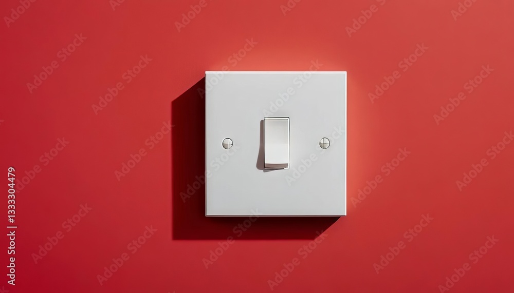 light switch on red wall light switch on red wall