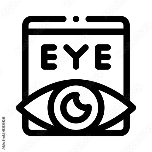 Eye line icon