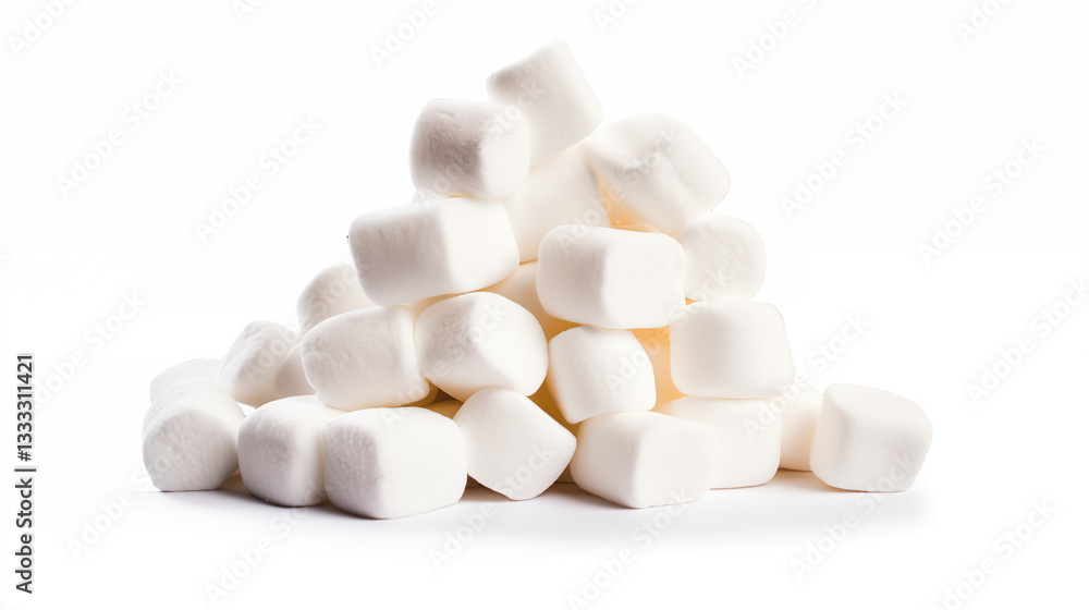 Pile of White Marshmallows Sweet Treat Food Photography Pile of White Marshmallows Sweet Treat Food Photography