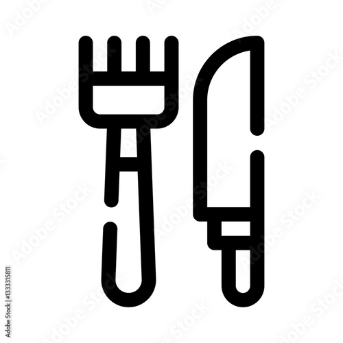 Fork and Knife line icon