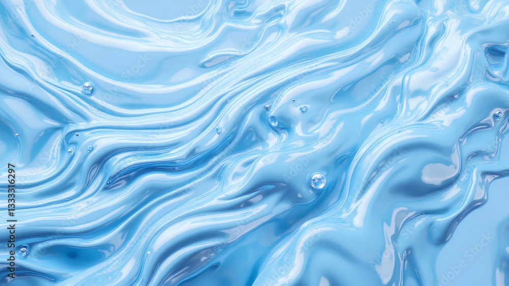 A close-up of fluid, wavy blue textures, resembling water or paint, creating a serene and calming visual effect. A close-up of fluid, wavy blue textures, resembling water or paint, creating a serene and calming visual effect.
